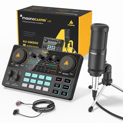 MaonoCaster Lite | All-In-One Audio Production Studio Kit + Studio Headphones
